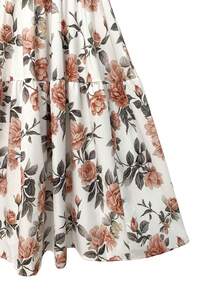 GlowEve 优雅夏季度假长裙，女士编织印花 - 粉色 - 查看 5