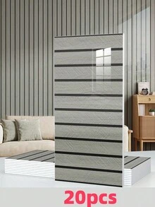 20/50 Tấm ốp tường tự dính vân gỗ kích thước 23.6"X11.8" /19.4 Sq. Ft, gạch ốp tường PVC tự dính chống thấm nước - Giấy dán tường cho nhà bếp, phòng khách, phòng ngủ, tường TV (bóng) - Nhiều màu - Xem 14