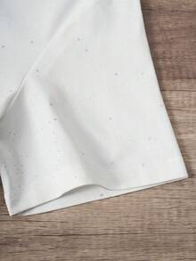 Manfinity Joysei 男士“别评判我”3D字母白色亮面短袖T恤，适合外出、上学、聚会、送朋友等场合 - 白色 - 查看 5