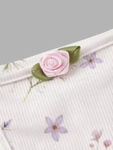 SHEIN MOD Bộ đồ nữ gồm áo hai dây ôm sát và chân váy midi họa tiết hoa nhí, thích hợp cho mùa xuân/hè, trang phục đi club gợi cảm, trang phục dự tiệc, bộ đồ hoa, thời trang đường phố, trang phục đồng quê, phong cách boho. - Nhiều màu - Xem 9