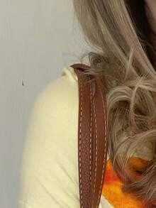 SHEIN Camiseta casual ajustada de mujer con cuello redondo, manga corta y estampado floral - Multicolor - Ver 3