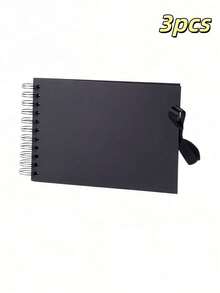 1pc/3pcs A5 Set Photo Album, Scrapbook, Creative Bow Doodle Pages, Collectible Commemorative Album Set - Multicolor - View 11