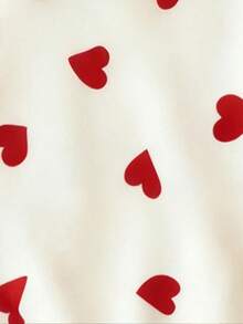 Resyla 女士爱心印花宽松连帽卫衣，情人节、春秋季、秋冬季、日常穿着皆宜。