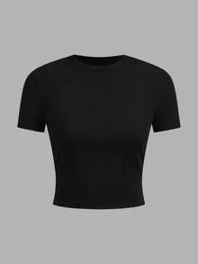 SHEIN EZwear 女士休闲简约T恤，多件装 - 彩色 - 查看 11