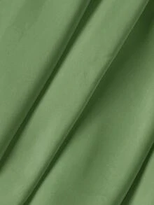 MOD Vestido mini con espalda descubierta, retorcido y fruncido en unicolor para mujer, vestidos de otoño para mujer, vestido, vestido, Acción de Gracias, vestidos elegantes para fiesta - Verde - Ver 5
