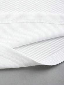 Sweetra Áo thun nữ màu trắng, thích hợp cho Halloween, Lễ Tạ ơn, Năm mới, dự tiệc, đi làm, mặc hàng ngày, du lịch, nghỉ mát. Áo thun trắng tay ngắn với thiết kế chắp vá, thêu, khoét lỗ, thắt nơ phía trước, hở vai, thắt eo, ngọt ngào và dễ thương. - trắng - Xem 4