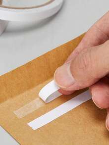 1pc Double-Sided Tape For Gift Wrapping, Long 177.16 Inch Strong Adhesive Transparent Tape Strips For Arts, Crafts, Card Making, Scrapbooking - Non-Waterproof, Wood Surface Friendly - Multicolor - View 6