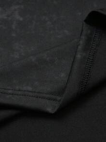 Acti Log Áo thun nam tay ngắn cổ tròn họa tiết Gothic, kiểu dáng thường ngày, đa năng, thích hợp cho hoạt động ngoài trời, thể thao, tập luyện. - màu đen - Xem 5