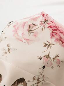 Franclia 大码女装春秋新款A字百褶裙搭配时尚系带西装外套，优雅两件套，浅色印花 - 彩色 - 查看 9