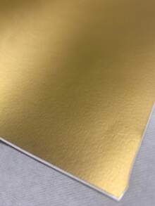 1 Sheet Golden Glitter Permanent Self-Adhesive Vinyl Sheet - Gold - View 4