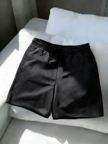 Manfinity Dauomo Men's Summer Casual Pigeon Print Drawstring Waist Shorts