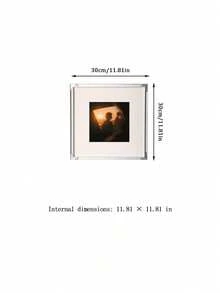 Joivida 1 Pc Wood/Iron Single-Sided Square Picture Frame, Suitable For Wall Hanging Or Tabletop Decoration. 30X30, 33X33cm Square Poster Portrait Frame, Festival Celebration Commemorative Gift, Gallery Classic Picture Frame. - Multicolor - View 22