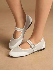 Rosivie Women's Casual Buckle Design Everyday Versatile Shoes - Multicolor - View 5