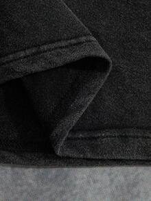 Manfinity ZONE917 男士夏季休闲短袖 T 恤，印有字母和汽车图案，适合朋友 - 深灰色 - 查看 6