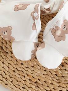 Souflis Souflis Pyjamas pour bébé nouveau-né - Combo de 3 pièces, style classique et adorable unisexe avec éléments populaires d'ours et de rayures, tons neutres gris, barboteuses à pieds pour le port quotidien toute saison. Vêtements unisexes pour nouveau-né, vêtements de bébé neutres - Multicolore - Voir 7