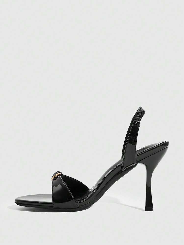 CUCCOO SZL Women's Buckle Design Fashion Daily Wear High Heel Sandals Prom Heels Summer Shoes