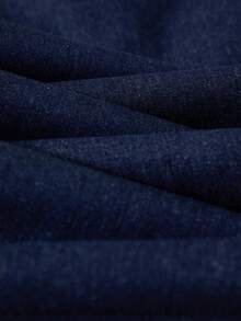 Selenza 女士休闲修身直筒牛仔裤，蕾丝腰带 - 深色水洗藍 - 查看 5