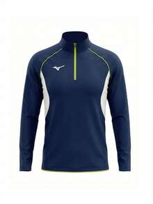Mizuno Men's Sports T-Shirts Navy Blue - Navy Blue - View 1