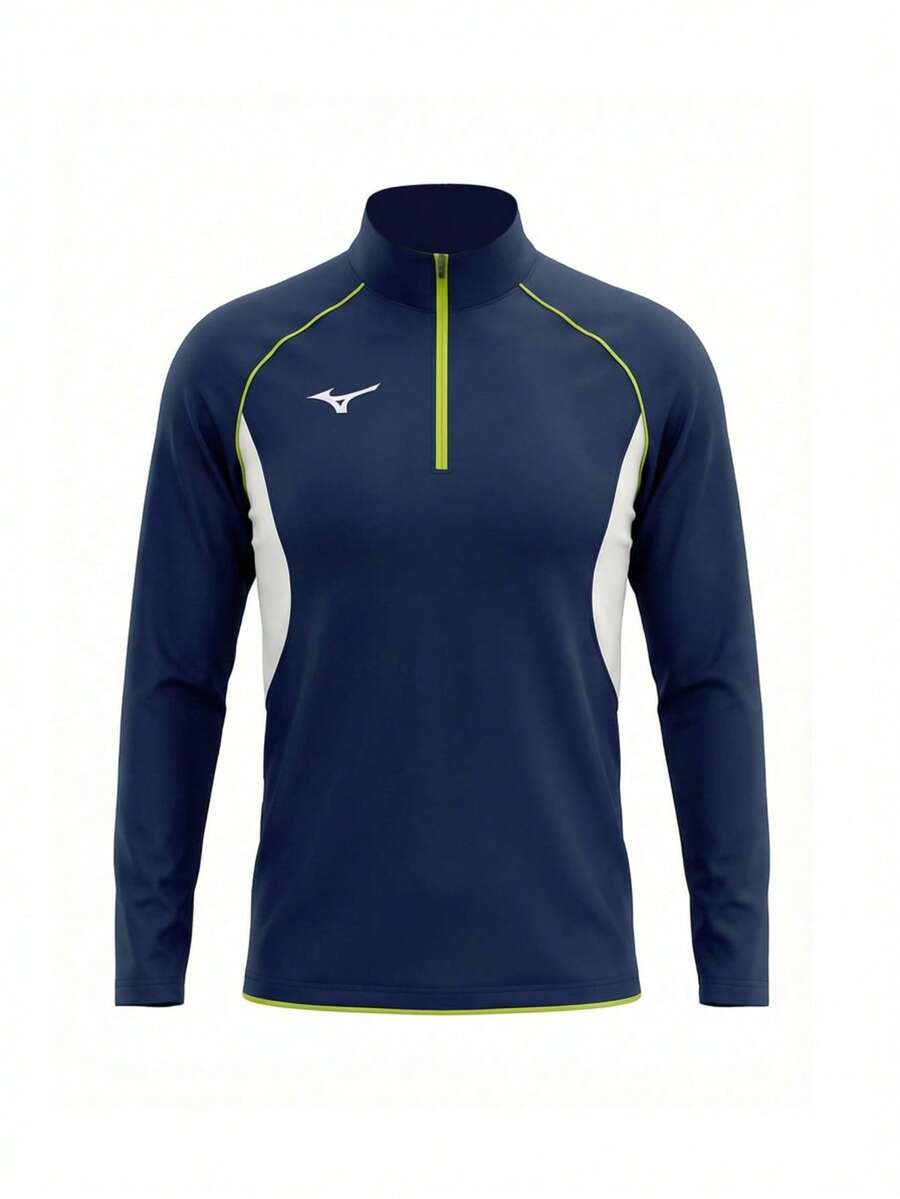 Mizuno Men's Sports T-Shirts Navy Blue - Navy Blue - View 1