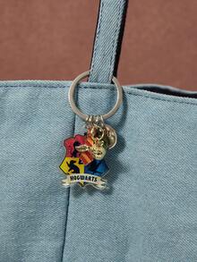 HARRY POTTER X SHEIN 1个哈利波特不锈钢钥匙扣，可作礼物 - 彩色 - 查看 2