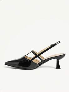 CUCCOO CHICEST Women's Pointed Toe Buckle Design Fashionable High Heels, Versatile For Daily Wear - Black - View 10