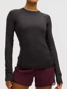 Lululemon Camiseta deportiva de manga larga para mujer Rulu - negro - Ver 3