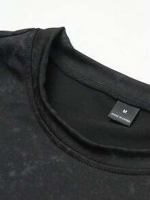 Acti Log Áo thun nam tay ngắn cổ tròn họa tiết Gothic, kiểu dáng thường ngày, đa năng, thích hợp cho hoạt động ngoài trời, thể thao, tập luyện. - màu đen - Xem 3