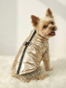 PETSIN Wear Splash Proof Vest And Give Your Beloved Pet A Warm 'little Padded Coat'. Keep The Cold At Bay And Keep Warm. Available In Multiple Colors - Bright gold - View 1