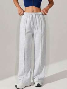 RueChic 女士纯棉抽绳腰工装裤