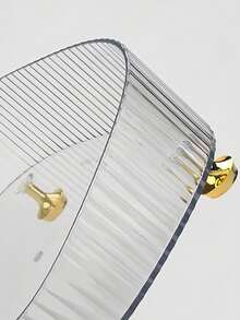 1/2 hộp đựng đồ để bàn bằng acrylic trong suốt có chân có thể xếp chồng lên nhau, khay đựng đồ trang điểm, nước hoa, mỹ phẩm, chăm sóc da, đồ dùng phòng tắm, đồ trang trí nhà cửa, quà tặng - Trong sáng - Xem 6