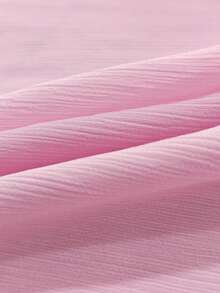 INAWLY Women's New Spring/Summer Casual Hibiscus Print Chiffon Bandeau Top + Skirt 2-Piece Set, Sexy Beach Vacation Cropped Bandeau Top + Asymmetric Hem Skirt 2-Piece Set, Suitable For Vacation, Beach Walks - Pink - View 6