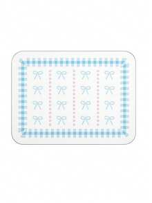 Joivida Thảm lót bàn ăn nhà bếp họa tiết bàn cờ và nơ màu pastel - Thảm da PU cho quầy bếp/mặt bàn, họa tiết kẻ caro và nơ dễ thương, chống bám bẩn, món quà ý nghĩa cho bạn bè và gia đình, phụ kiện trang trí bàn ăn cho bữa sáng/trưa/tối, trang trí nhà bếp phong cách. - Thảm ăn - Xem 8