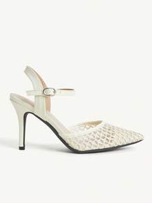 CUCCOO CHICEST Women Heeled Sandals Elegant Shoes Wedding Shoes - Beige - View 9