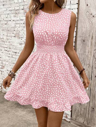 Breezaya Casual - Modern Casual Casual - Vacation CasualPastorale Dress Pink Vacation Dress Pink Floral Women Dress Pink Tea Party Dress Pink Sun Dress Pink Flower Dress