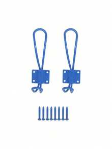 Joivida 2个/4个创意设计金属墙钩，4色多巴胺色挂钩，优雅北欧风格衣架，顶部和底部均有双槽设计，非常适合家庭收纳、酒店装饰和时尚店铺展示。简约美学，是情人节和斋月的理想礼物，也是衣架的理想之选。 - 彩色 - 查看 12