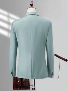 Manfinity Bizformal Men Suits - Teal Blue - View 2