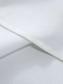 Calvornis Manfinity Mode Men's Solid Color Long Sleeve Shirt,All White Autumn Casual Office Stand-Up Collar Business Formal Dress Shirt For Wedding Party Gift - White - View 8