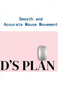 1PC Large Mouse Pad 35.4x15.7 Inch Non Slip Rubber Base Stitched Edge Desk Mat Pink Design Office Gaming Desk Accessories For Women Friends Home Office Back To School Gift - Word - View 7