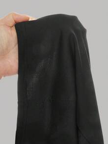 Firerie Kids 少女休闲甜美可爱侧边系带喇叭裤 - 黑色 - 查看 8