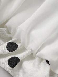 DAZY Women's Polka Dot Camisole Tank Top, Suitable For Summer Vacation Y2k - Black and White - View 3