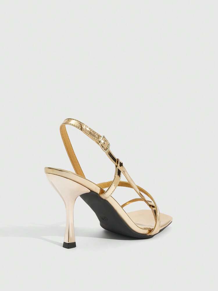 CUCCOO SZL Women's Buckle Design Fashion Daily Wear High Heel Sandals Prom Heels