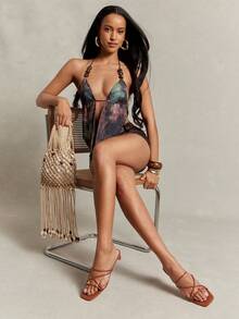 SHUZIA Giày bít mũi vuông gót thấp màu sô cô la bóng bẩy quyến rũ dành cho nữ, thích hợp cho mùa hè/xuân, dự tiệc hoặc đi nghỉ mát. - Màu nâu Sô-cô-la - Xem 3