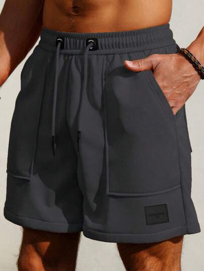 Manfinity Homme 男士纯色休闲短裤