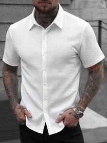 Manfinity CasualCool Men Shirts - White - View 3