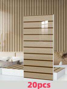 20/50 Tấm ốp tường tự dính vân gỗ kích thước 23.6"X11.8" /19.4 Sq. Ft, gạch ốp tường PVC tự dính chống thấm nước - Giấy dán tường cho nhà bếp, phòng khách, phòng ngủ, tường TV (bóng) - Nhiều màu - Xem 13