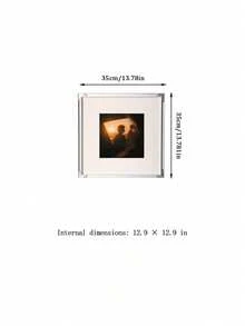 Joivida 1 Pc Wood/Iron Single-Sided Square Picture Frame, Suitable For Wall Hanging Or Tabletop Decoration. 30X30, 33X33cm Square Poster Portrait Frame, Festival Celebration Commemorative Gift, Gallery Classic Picture Frame. - Multicolor - View 24