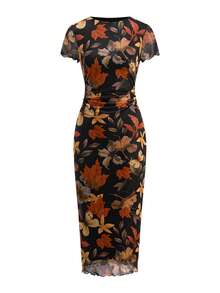 Ellevyn Vestido de manga corta con estampado de moda para mujer, primavera/verano - Multicolor - Ver 6