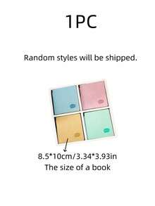 Slumpmässig 1-pack bärbar liten fickanteckningsbok, ritbok, handbok, schemaläggningsanteckningsbok, resedagbok, kontor och skola, pris, perfekt present, tillbaka till skolan - En-Storlek - Visa 5