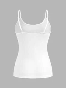 SHEIN EZwear 4件套休闲简约吊带背心，适合夏季穿着 - 彩色 - 查看 7