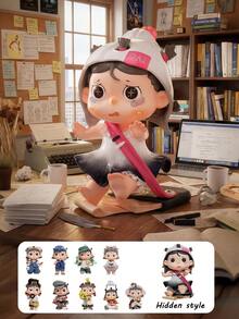 POKOJA LAND Fashion Cute LOST FILMING SITE Blind Box(Non-Plush Filling), 1pc "Stage Dreamers" Series Blind Box Figure, Chibi Character Figurine With 9 Regular Styles & 1 Hidden Surprise, Collectible Art Toy With Performance & Creative Career Themed Accents, Ideal For Desk Decor, Home Decoration & Party Favors, Perfect Festival Gift For Friends & Family, Great Valentine's Day Present For Collectors & Enthusiasts - Tide play blind box - View 13